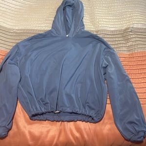 TWO Jogger Sets Size S/M Color Blue/Gray.  Slightly Worn.